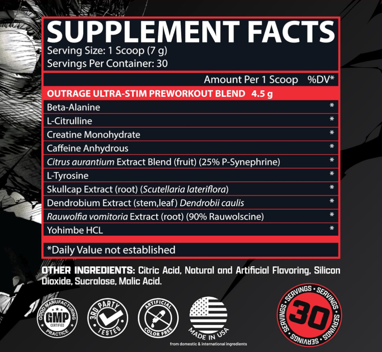 Nutrex Pre entreno Outrage