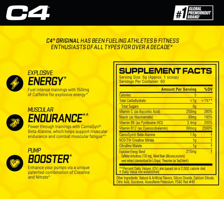 Cellucor C4 Pre Entreno